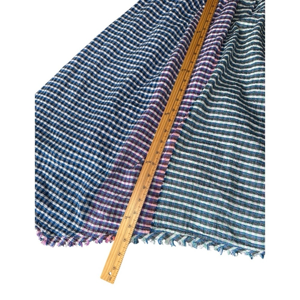 Anthropologie Maeve Waverly Gingham One Shoulder Dress Size 8 - Picture 8 of 9